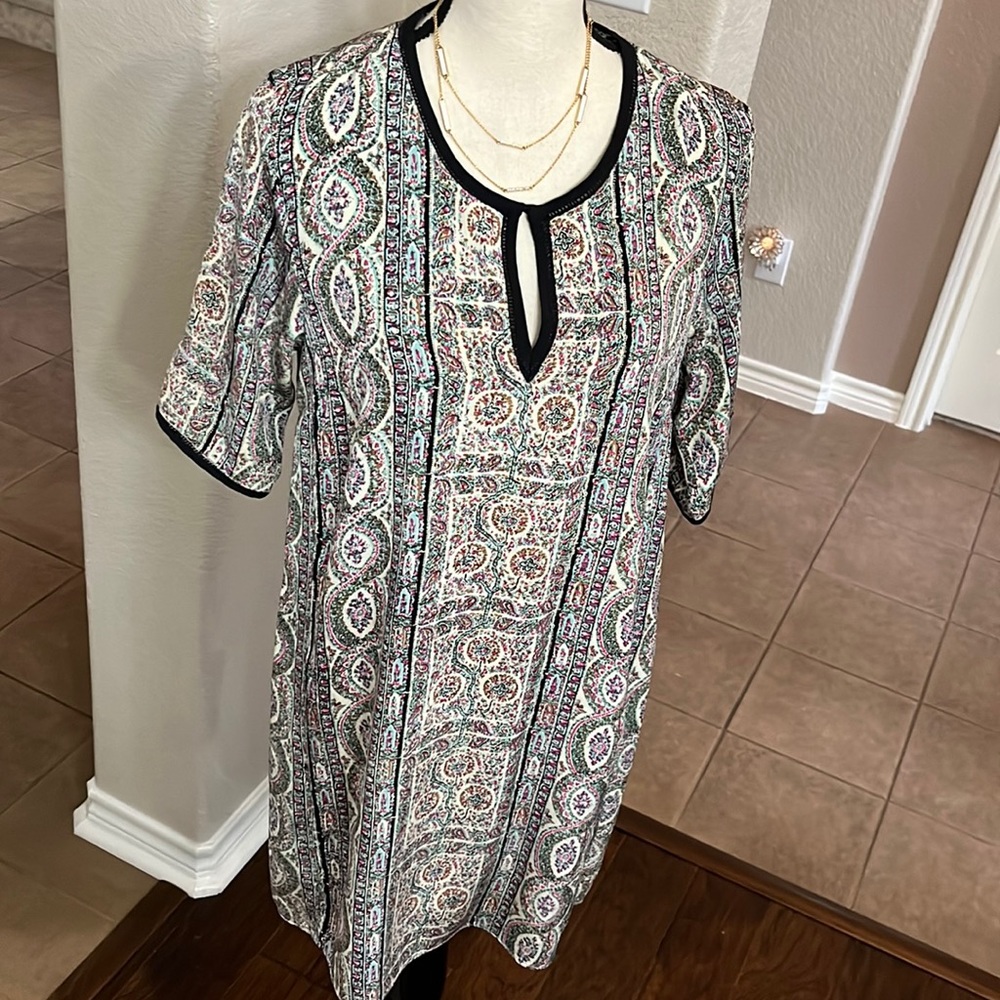 Calypso St.Barth Elmika silk paisley shift dress SIZE S